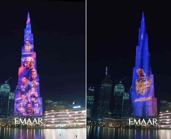 IPL,IPL 2020,Indian Premier League,KKR,Mumbai Indians,Kolkata Knight Riders,Burj Khalifa