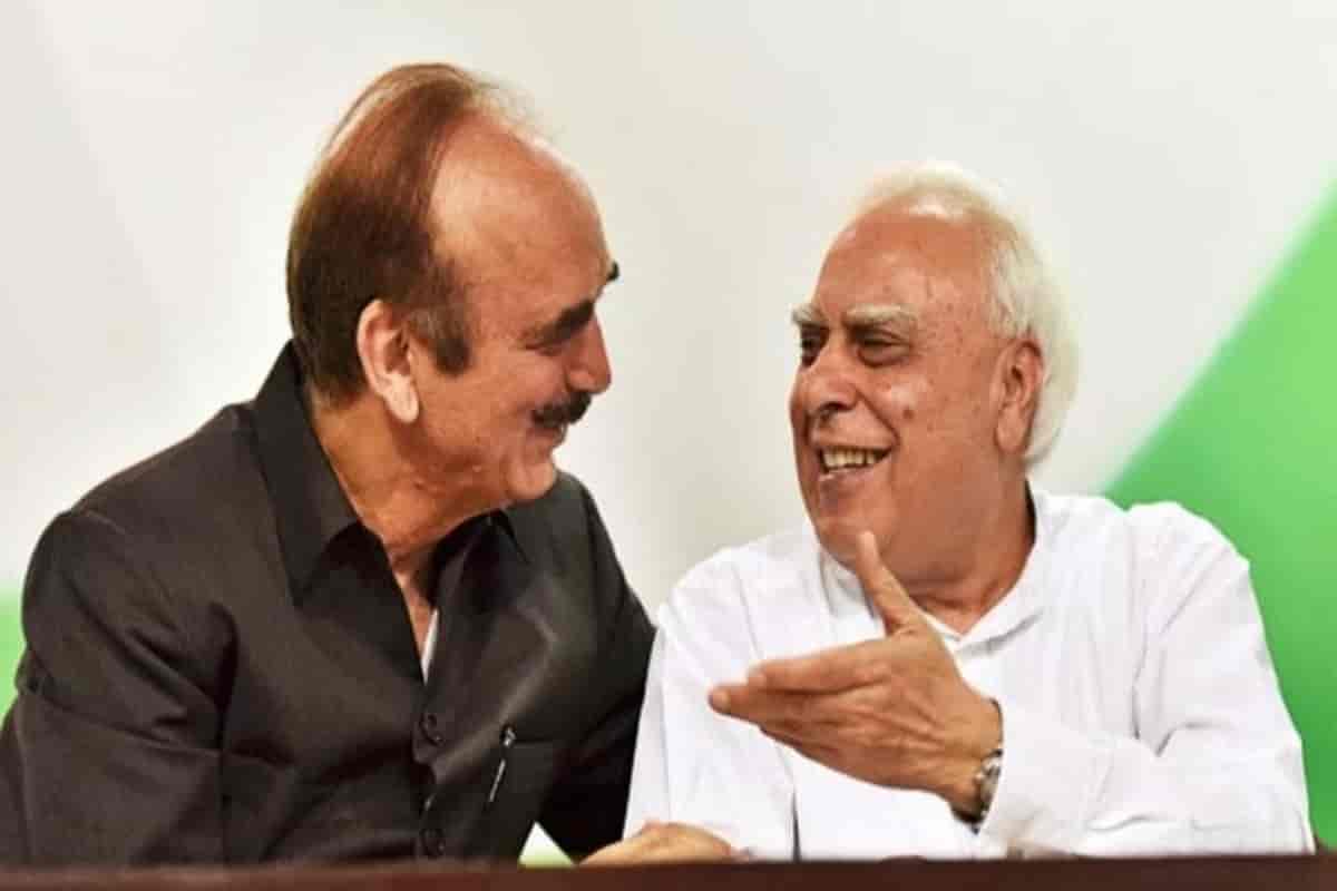 The Position of Ghulam Nabi Azad and Kapil Sibal was reduced in the Congress