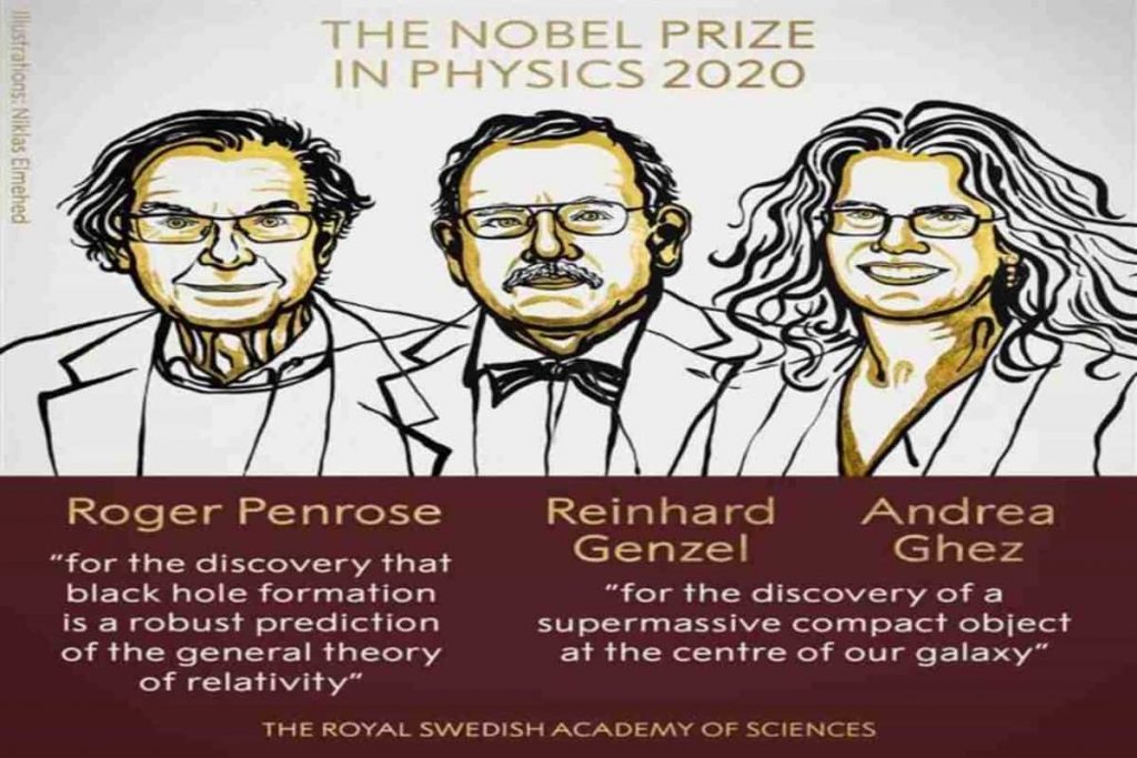 Nobel prize,Nobel prize 2020,Nobel prize awardee,Nobel prize 2020 awardee,Nobel prize 2020 Physics,Roger Penrose,Reinhard Genzel,Andrea Ghez