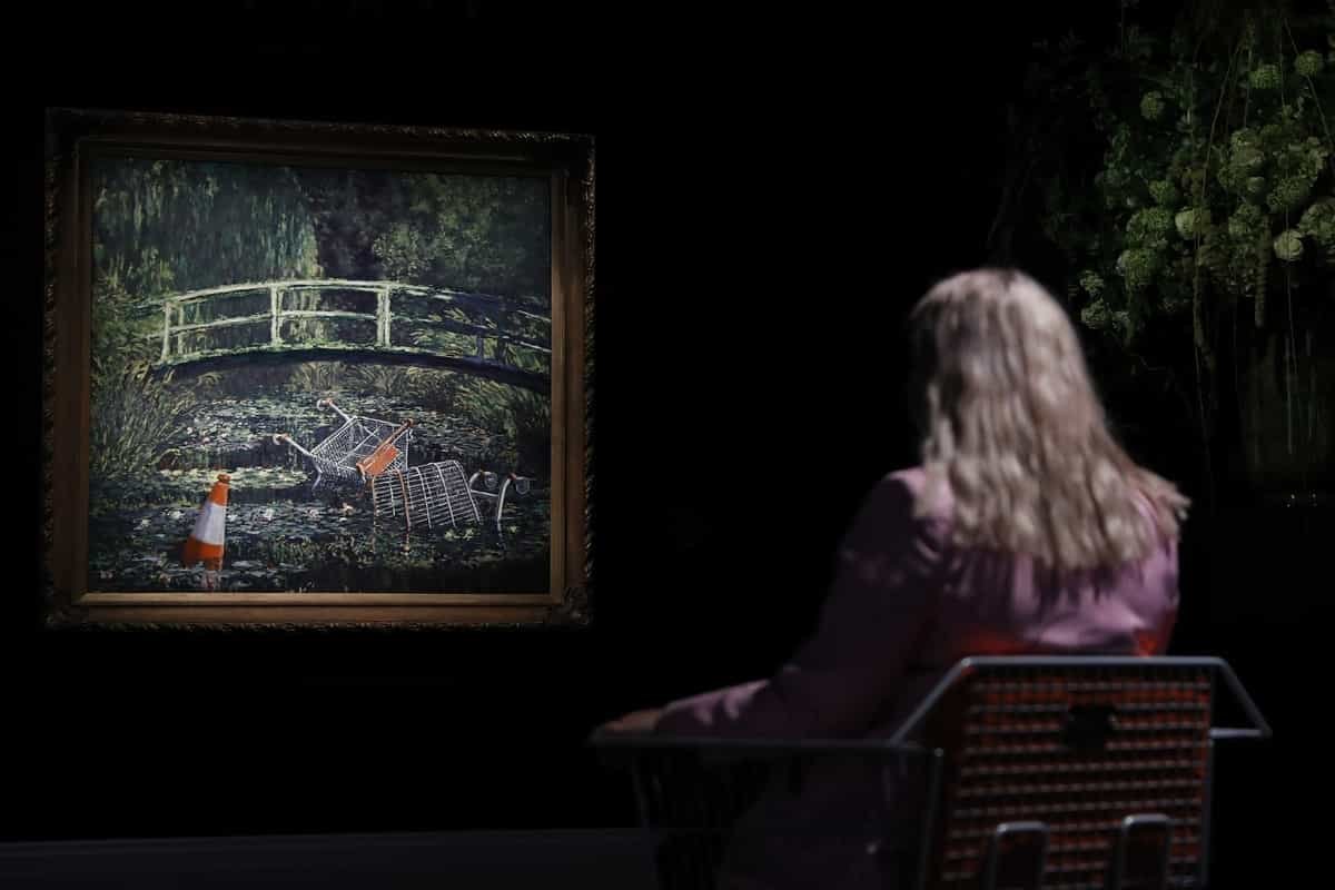Banksy artwork sells for almost $10 million at auction