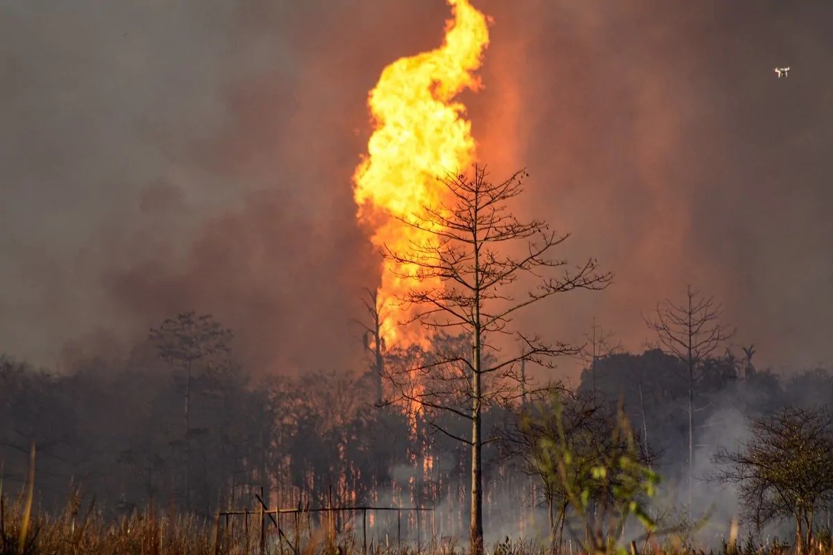 Baghjan oil well fire in Assam still raging after five months, the longest in India