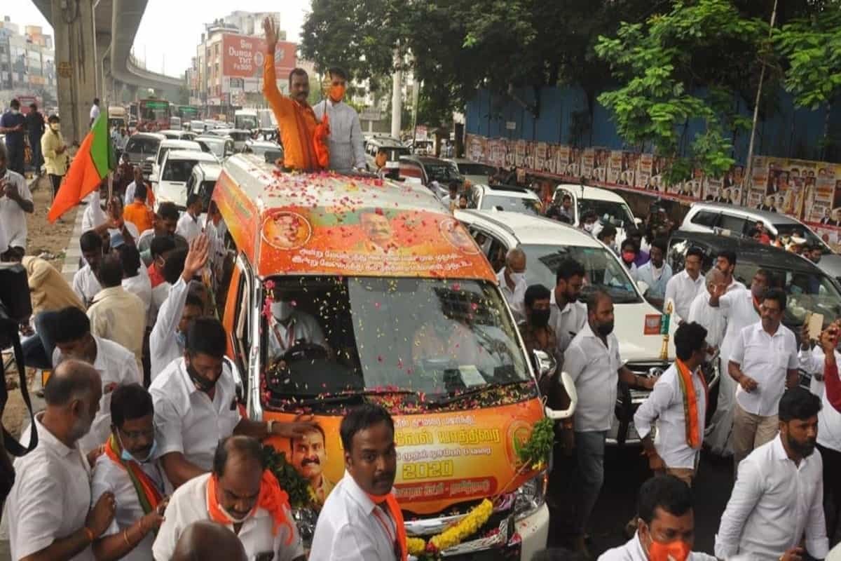 Tamil Nadu BJP chief among several detained as party holds Vel Yatra without permission