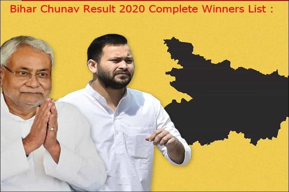 Bihar election result 2020: Seat wise full list of winners