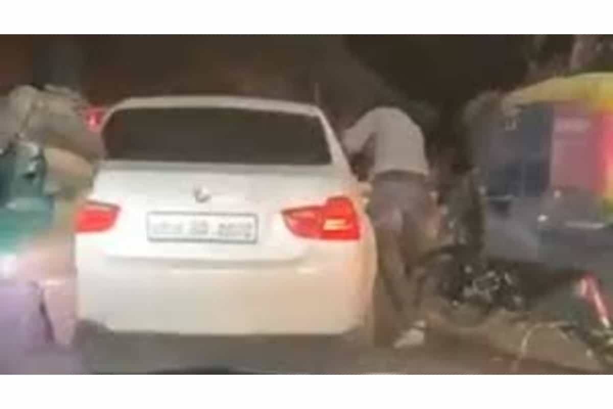 Ghaziabad: BMW occupant fires at bike rider, video goes viral