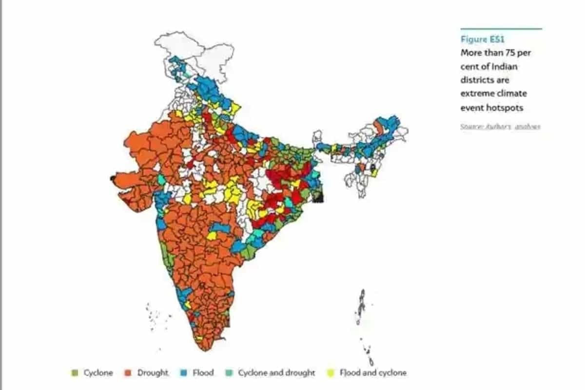 Extreme weather events impact 75% of India’s districts: Report