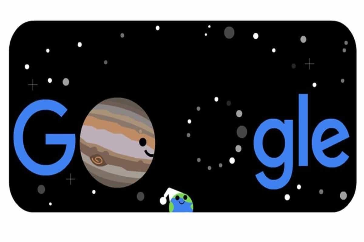 Google Doodle celebrates ‘the great conjunction’ of Jupiter and Saturn