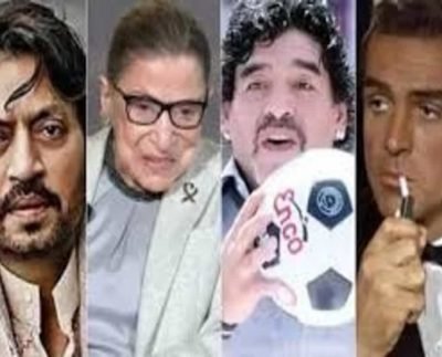 Pranab Mukherjee,Diego Maradona,Ruth Bader Ginsburg,Irrfan Khan,Sean Connery,Jon Huber,Mahashay Dharampal Gulati