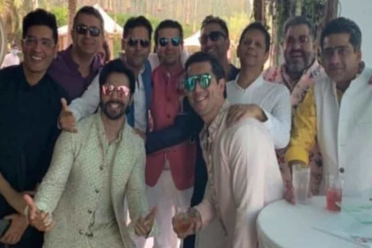 Varun Dhawan chills with his gang of boys in first picture from wedding