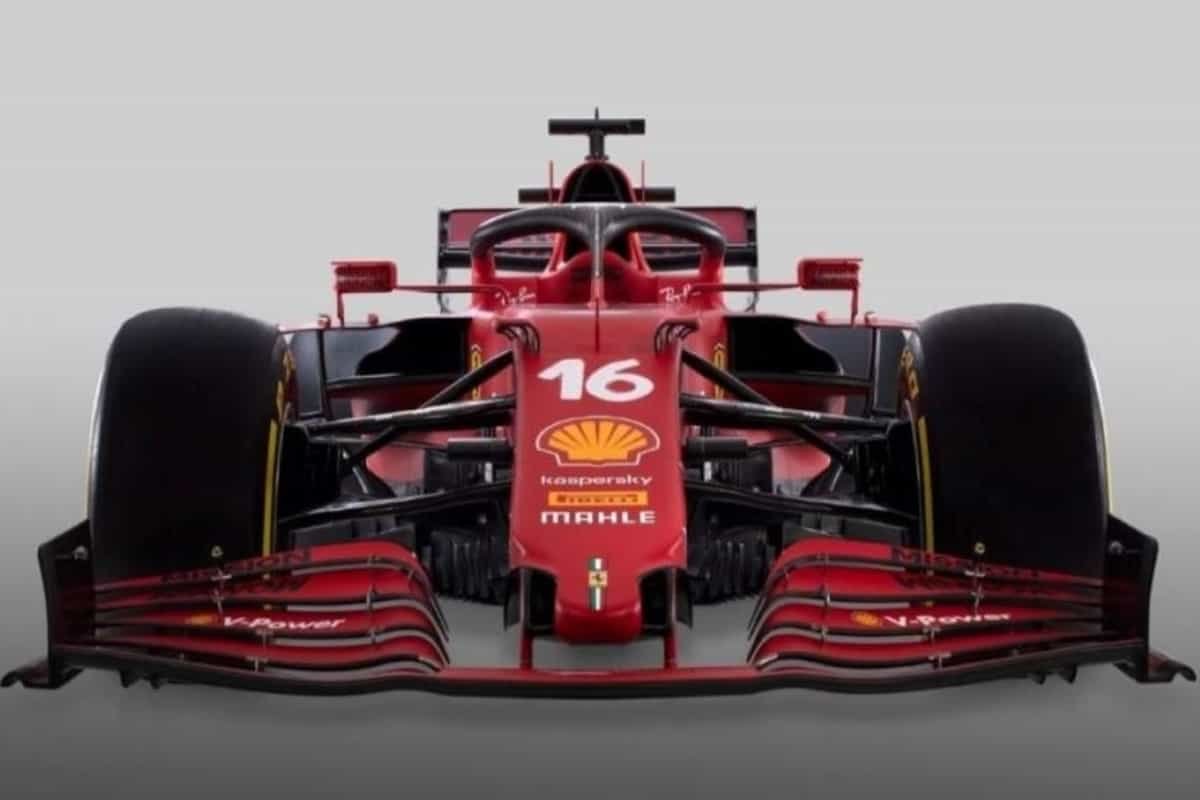 Ferrari unveils its new Formula 1 car, the SF21