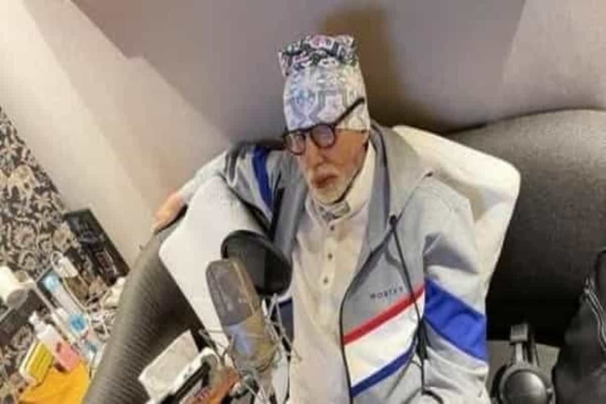 Amitabh Bachchan is back to work after his eye surgery and Navya Nanda showers him with love, see pics and video