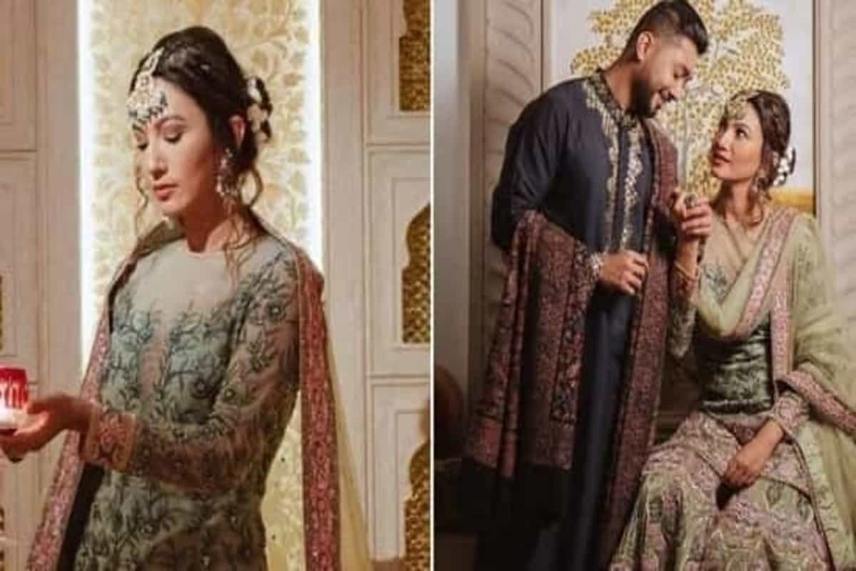 Gauahar Khan posts pictures from pre-wedding shoot in beautiful sharara set