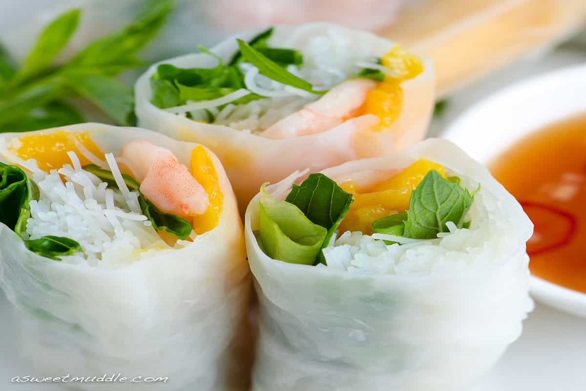 These light and healthy Vietnamese spring rolls are perfect for the summer