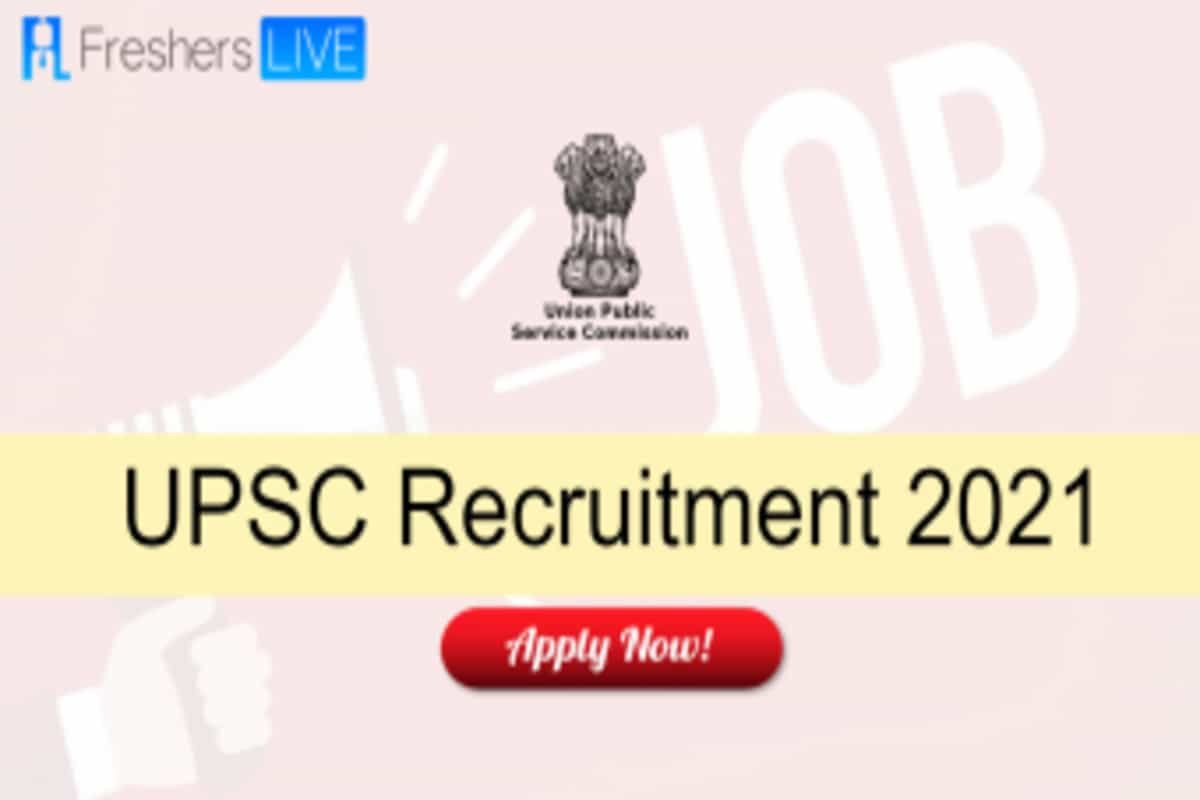 UPSC Recruitment 2021: Application for 13 Deputy Secretary posts begins