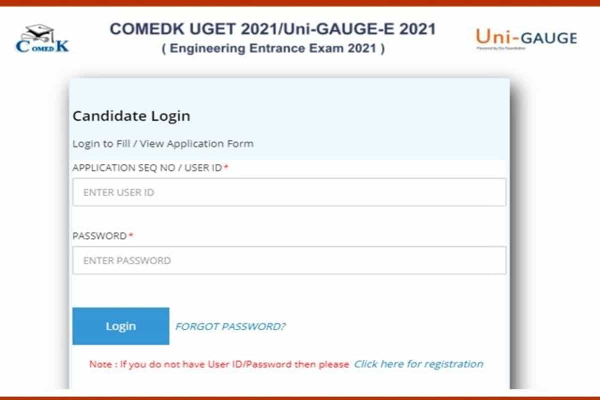 COMEDK UGET 2021 registration begins on comedk.org, direct link to apply