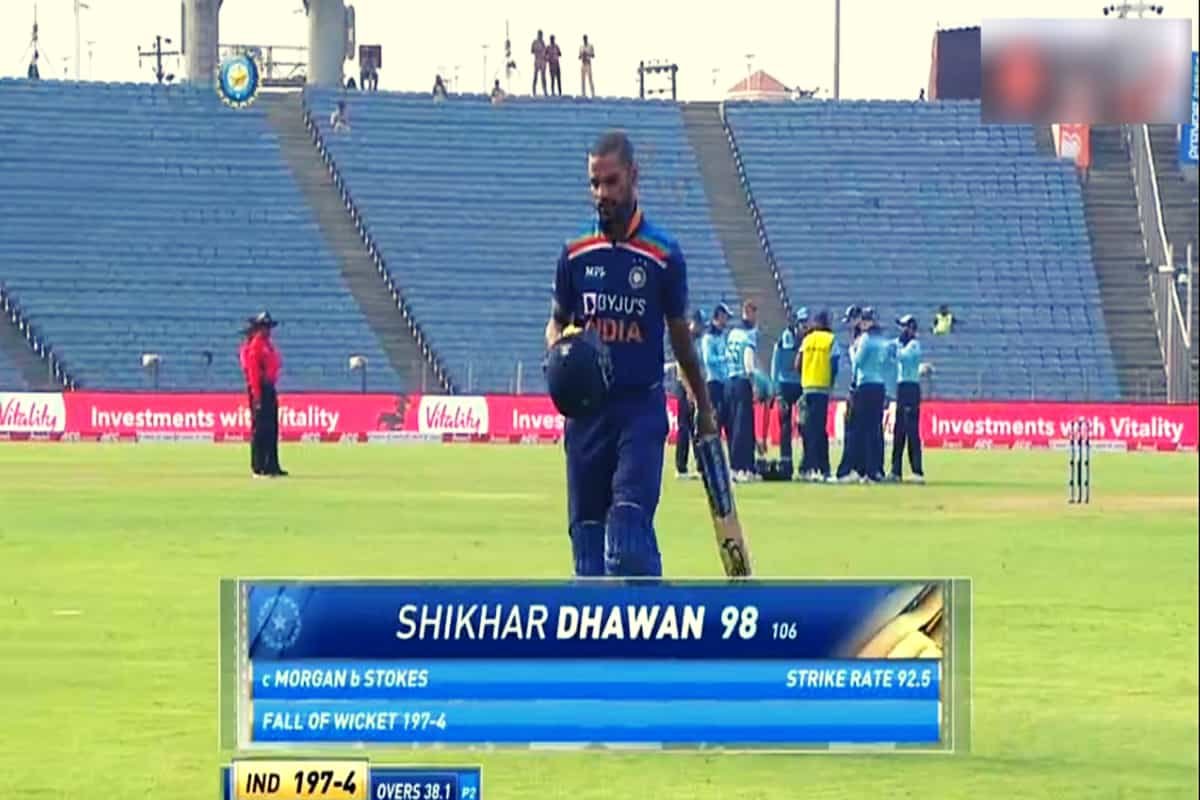 ‘Gabbar is back’: Twitter reacts to Shikhar Dhawan’s 98 in 1st ODI