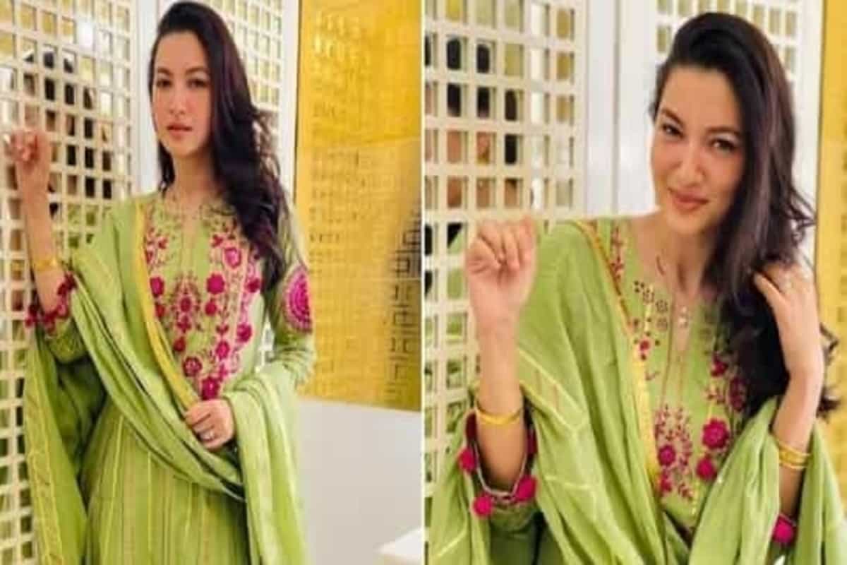 New dulhan Gauahar Khan dolls up for three month anniversary in ₹15k Anarkali