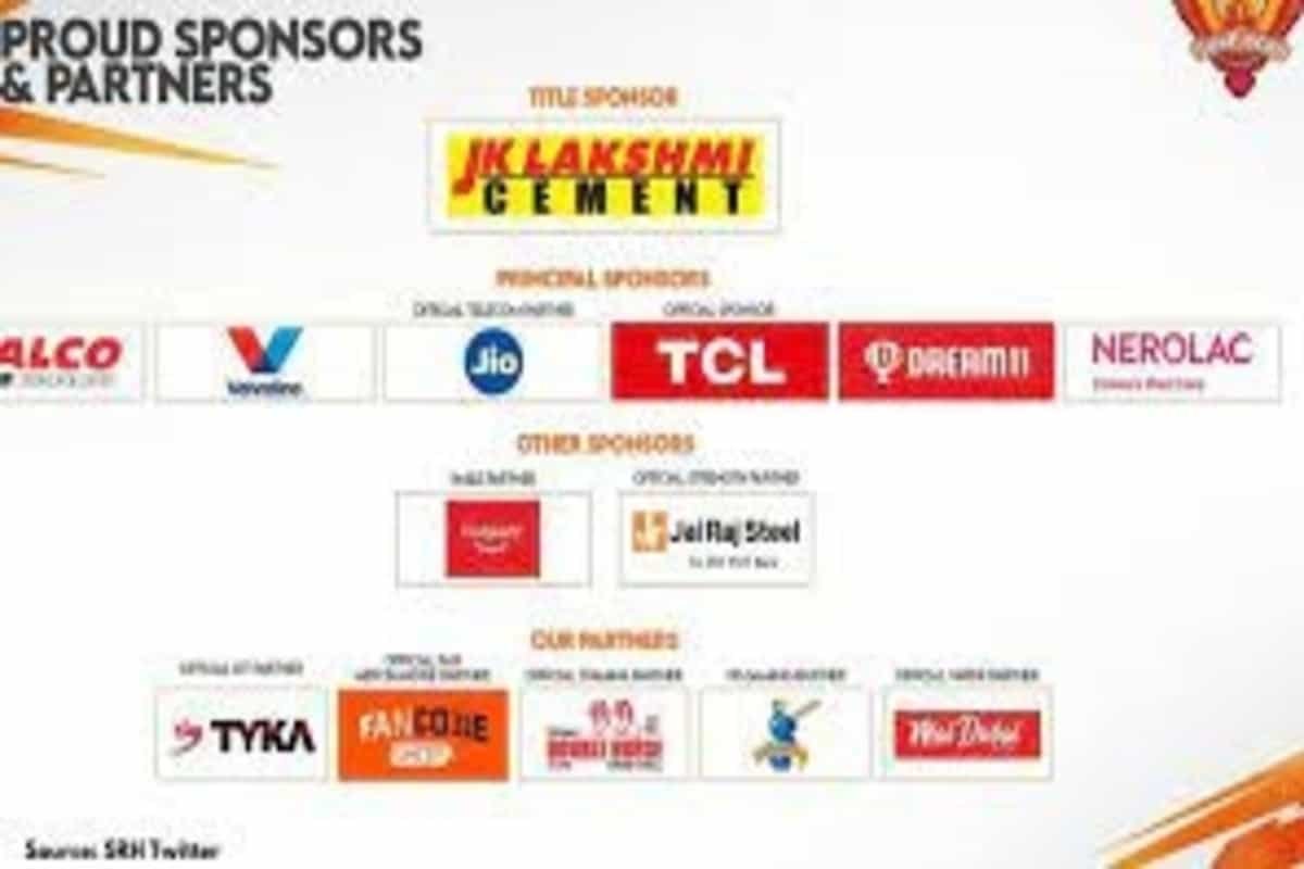 IPL 2021: Sun Risers Hyderabad (SRH) Sponsors and Partners List