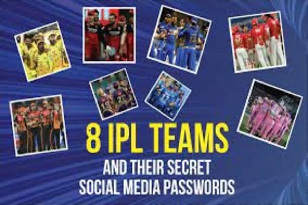 All IPL franchises and their secret social media passwords