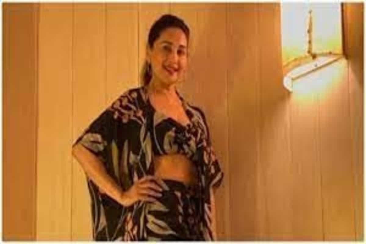 Madhuri Dixit dresses in co-ord bralette and pants for date night in Maldives