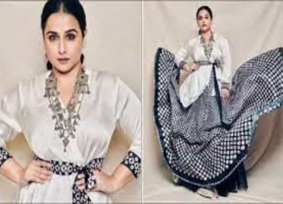 Vidya Balan slays perfect summer getaway look in a satin blouse, printed skirt
