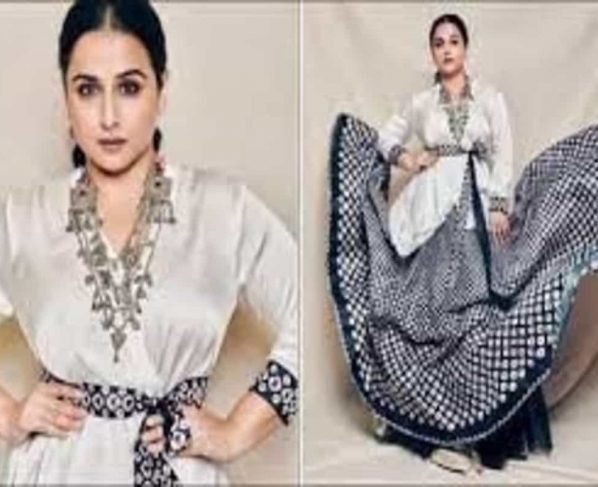 Vidya Balan slays perfect summer getaway look in a satin blouse, printed skirt