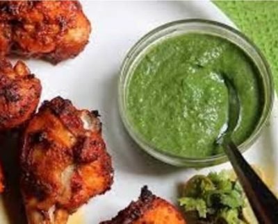 Tandoori Chicken with Mint Chuntety