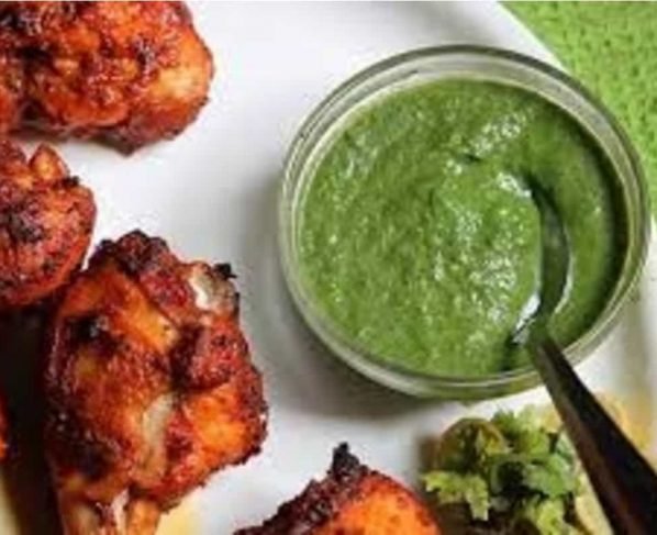 Tandoori Chicken with Mint Chuntety