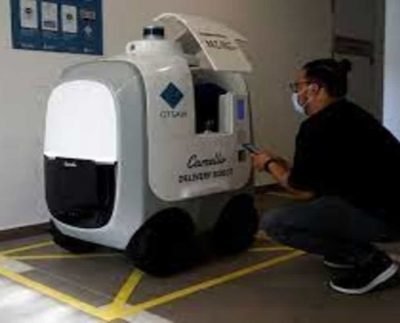 Contactless and humanless: Singapore company deploys robots to deliver groceries