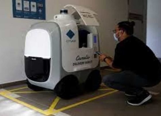 Contactless and humanless: Singapore company deploys robots to deliver groceries