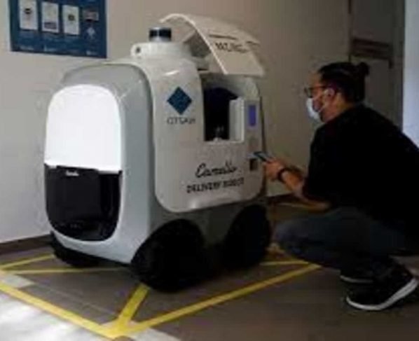 Contactless and humanless: Singapore company deploys robots to deliver groceries