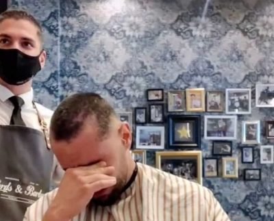 Barber shaves head to support colleague battling cancer. Watch viral video
