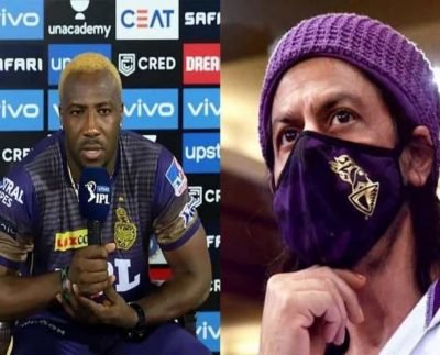 IPL 2021 : Russell reacts to Shah Rukh's 'apology' tweet after KKR's 10-run loss to MI