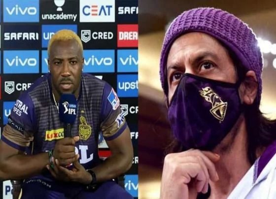 IPL 2021 : Russell reacts to Shah Rukh's 'apology' tweet after KKR's 10-run loss to MI