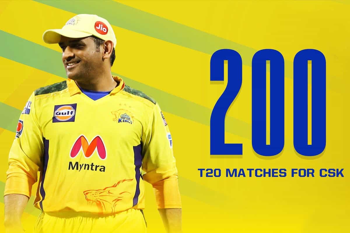 Dhoni plays 200th match for CSK