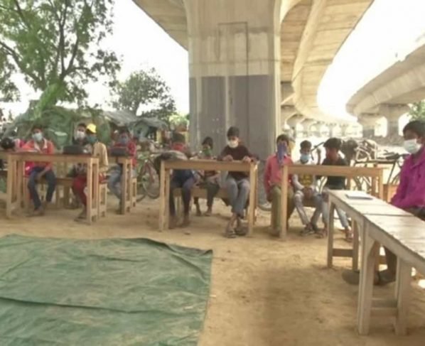 BSc graduate teaches around 250 children under Delhi flyover