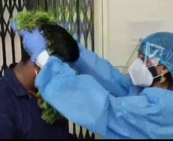 Kerala bride wears PPE kit for marriage as groom tests Covid-19 positive
