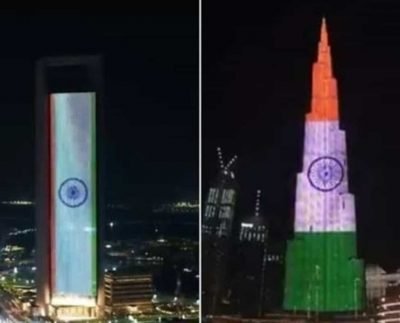 Burj Khalifa lights up to showcase support amid India's COVID-19 crisis