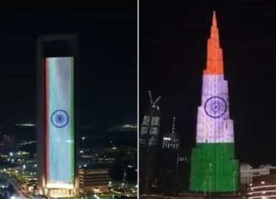Burj Khalifa lights up to showcase support amid India's COVID-19 crisis