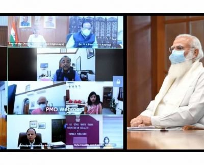 BREAKING NEWS : PM Modi chairs high-level Covid review meet, tells officials to "ensure rapid upgradation of health infrastructure"