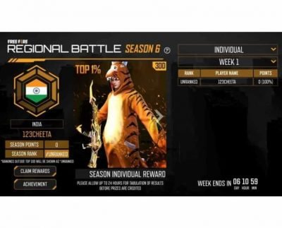 Free Fire Regional Battle Season 7: How to play, free rewards and more details