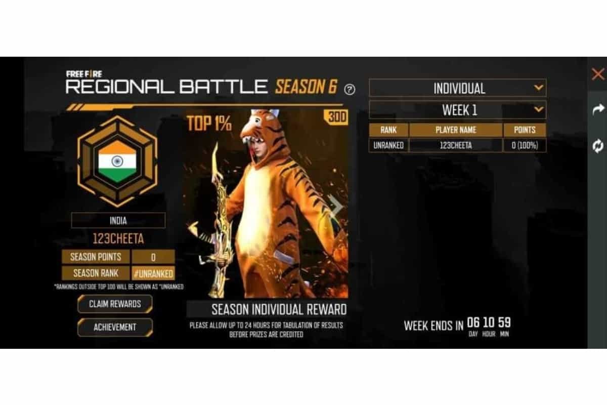 Garena Free Fire Regional Battle Season 7 2021 How To Play Free Rewards And More Details