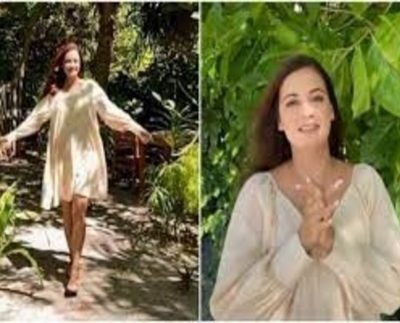 Mommy-to-be Dia Mirza twirls in breezy summer dress, nails maternity fashion