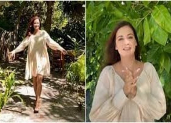 Mommy-to-be Dia Mirza twirls in breezy summer dress, nails maternity fashion