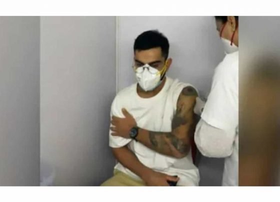 India Captain Virat Kohli Gets Vaccinated Against Coronavirus
