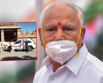Karnataka CM's son breaks Covid curbs to visit temple, people call out VIP treatment
