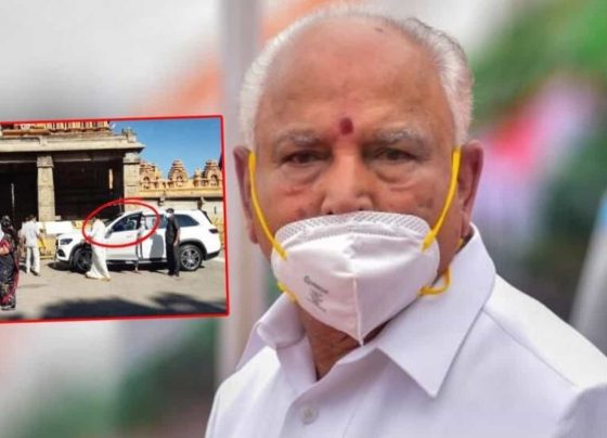 Karnataka CM's son breaks Covid curbs to visit temple, people call out VIP treatment