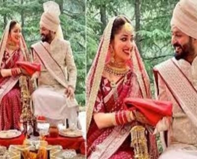 Yami Gautam marries Uri director Aditya Dhar in intimate wedding. See first pic