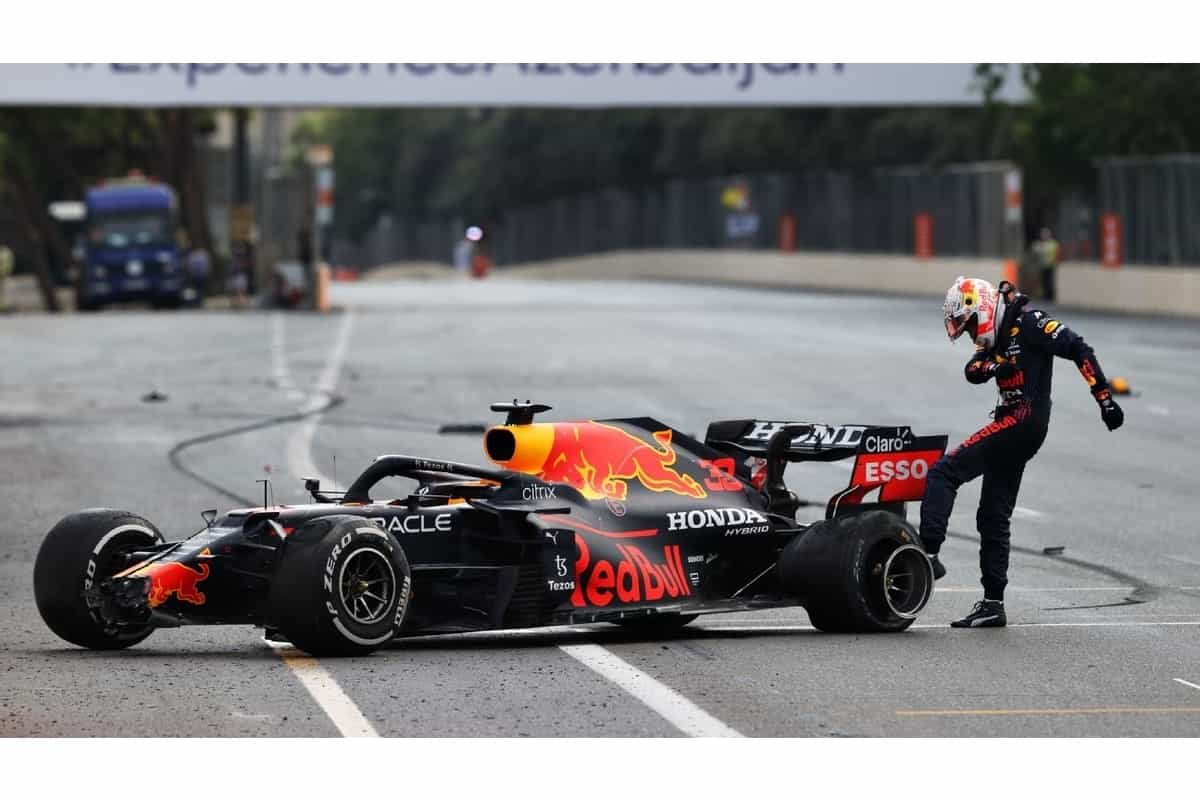 Azerbaijan GP halted after Red Bull’s Verstappen crashes