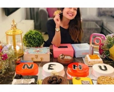 Neha gets birthday love from Rohanpreet, gifts include cakes and bag of Cheetos