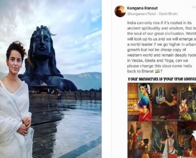 Kangana Ranaut said- India is the identity of slavery, 'Bharat' should be the name of the country